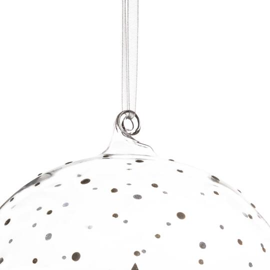 Deer Family in Snow Glass Globe Christmas Ornament - 4.75"